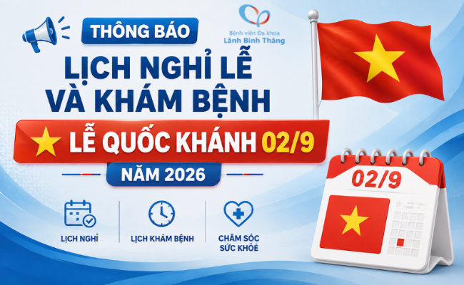 Thông báo lịch nghỉ lễ và khám bệnh 